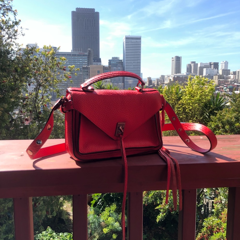 Red leather bag - Picture 2 of 5